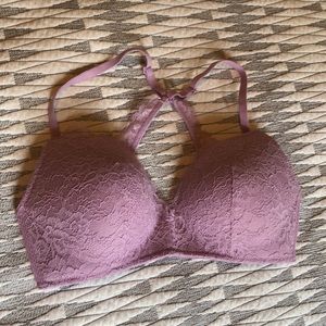 Auden softcup racerback lace bra bralette M